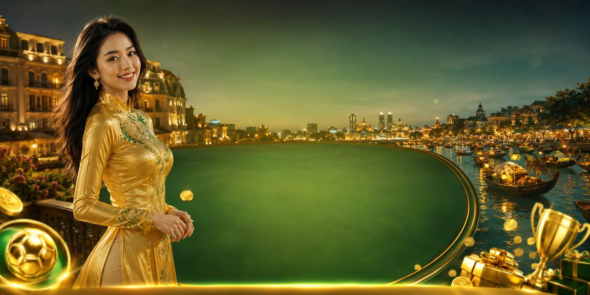 Người dùng Hà Nội với áo dài truyền thống trải nghiệm casino trực tuyến và giải trí