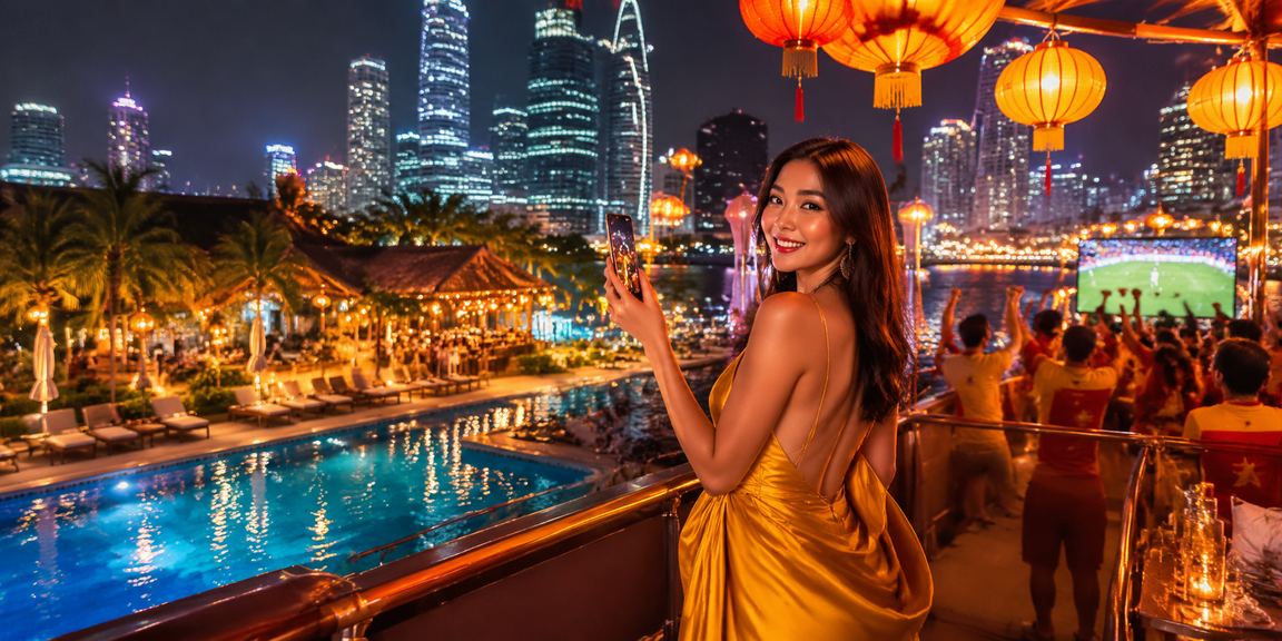 Người dùng Hà Nội truy cập nền tảng casino và cá cược trực tuyến tại chợ đêm qua điện thoại di động